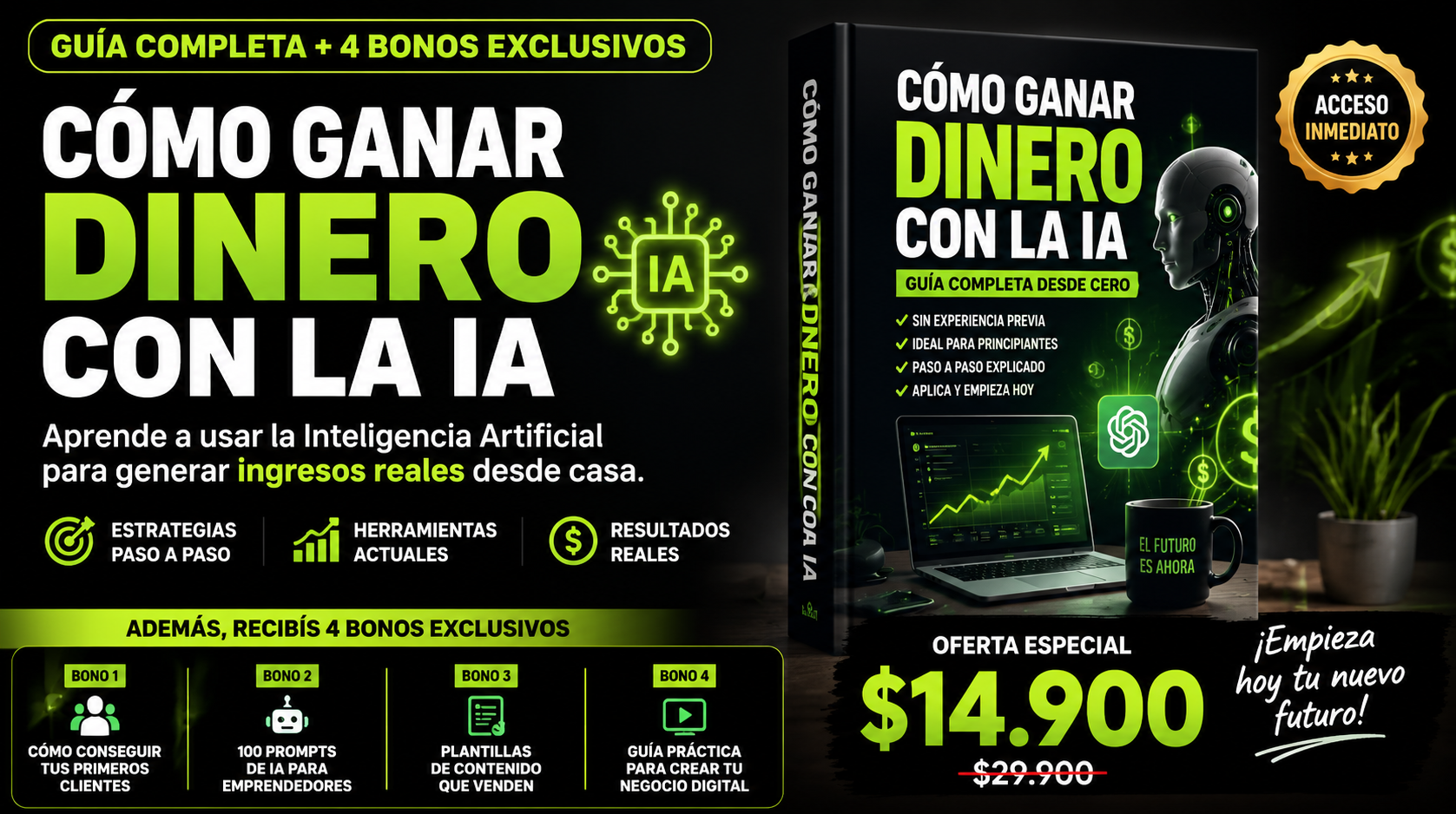 Cómo Ganar Dinero por Internet Desde Cero | Guía Completa + 4 Bonos Exclusivos